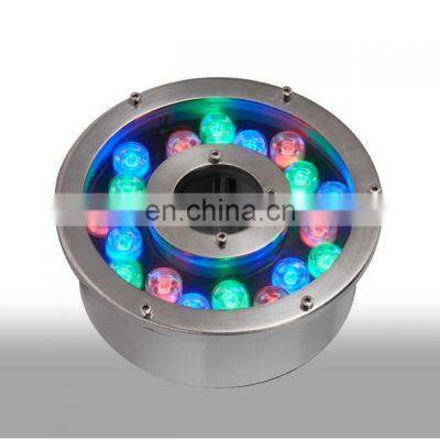 Ip68 3W Led Pond Ring Light With Donut Shape Multi Color Fountain Light