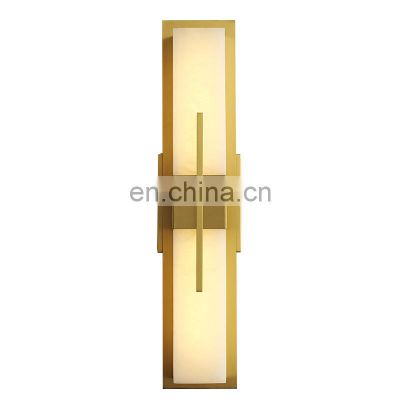 Modern Wall Light Luxury Indoor Restaurant Copper LED Wall Lamp for Bedroom Bedside Wall Light