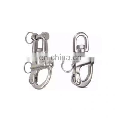 JRSGS Customized High Quality Stainless Steel Marine Grade Quick Release Diving Clips Swivel Snap Shackle Jaw Head for Sailboat photo-4