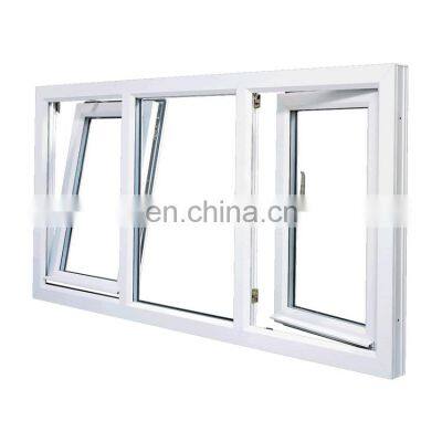 Double Glazed Tempered Glass Simple Design Aluminum Frame Casement Window For Home