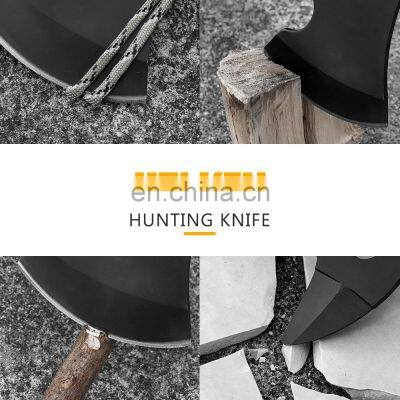 New Outdoor Multi-purpose Open Mountain Axe With Hexagon Board Hand and All Black Rubber Handle Fire Axe photo-5