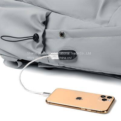 Laptop Backpack With USB Outdoor Travel Laptop Bags Schoolbag Nylon Waterproof Backpack photo-4