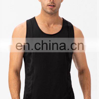 Custom Logo Breathable Men Sports Fitness Gym Tanks Training & Jogging Wear Quick Dry Tank Top Workout Running Clothes photo-4