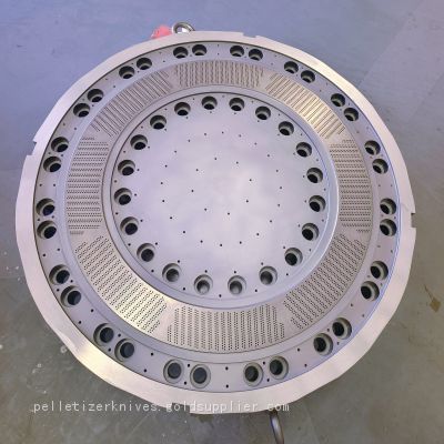 Large Scale Pelletizing Die Plate for Underwater PE Pelletizing System Plastic Granulator Extruder