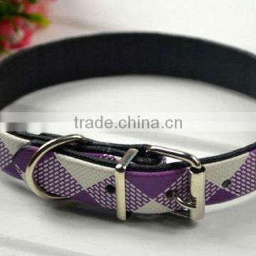 The new fashion Pu printing composite collar of cat and dog collar,Pet products