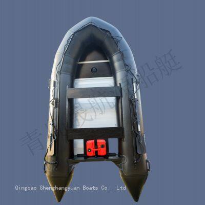 10.8-foot inflatable boat, rubber boat, assault boat, sea fishing boat, 4-5 people