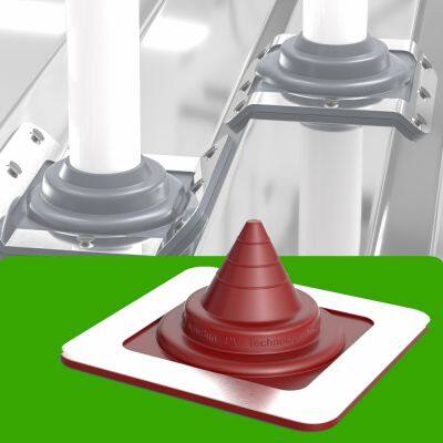 Best Rubber Pipe Flashing Waterproof steel Roof for Solar Cables Wire Harness