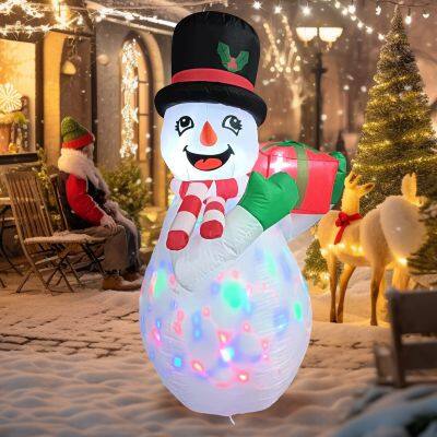 Snowman Inflatable With Holiday Yard Inflatable – Perfect for Christmas Decor photo-5