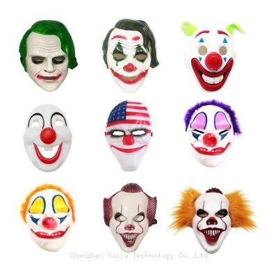 Zombie Clown Masks Scary Teeth Tongue Design Halloween Cosplay Party Horror Props for Decor