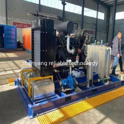 1500bar Diesel High-pressure Ship Paint Rust Removal Industry Pipeline Cleaning Sugar Factory Tank Cleaning Machine