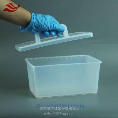 3l Pfa Acid Tank, High Temperature Resistant and Corrosion Proof, Square Cleaning Tank With Lid, Integrally Molded Acid - Base Tank, Leak - Free Immersion Tank