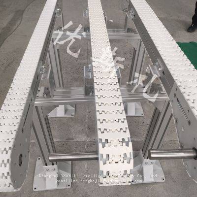 Ring-shaped，U-shaped，Go Straight，Turn，Multi-row，Flexible Chain Conveyor，Plastic Chain Conveyor Line