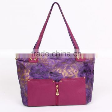 High End Quality Fashionable Pu Leather Women Branded Handbag