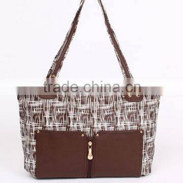 High End Quality Fashionable Pu Leather Women Branded Handbag photo-5