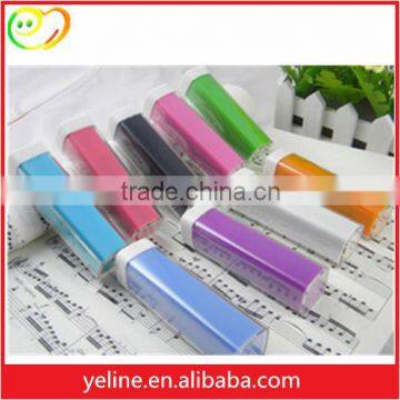 2600mah mini power bank 2 laser travel power supply/external battery for mobile phone