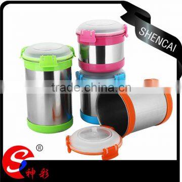 2016 new product colorful kitchen stainless steel canister sets with airtigh lids