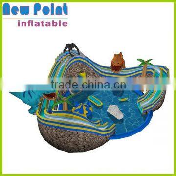 New Point 0.6 mm -0.9 mm PVC Dinosaur Inflatable Water Park photo-2