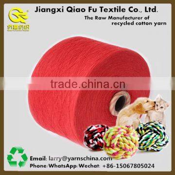 Recycled Open End Cotton Blended Polyester Yarn for Pet Chew Toys