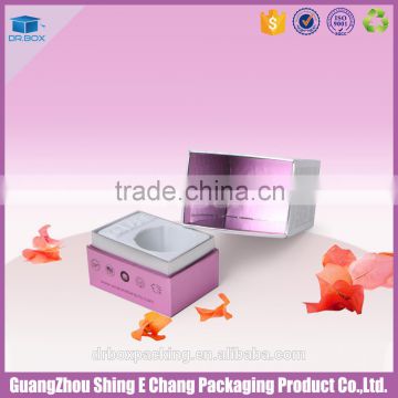 China manufacturer recyclable cosmetic packaging box with cork base