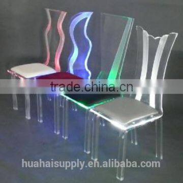 LED light acrylic gorgeous party chair