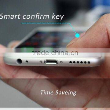 2015 Creative Design Magic Touch Tempered Glass Screen Protector for Iphone 6 With Smart Touch Back and Confirm Buttons photo-5