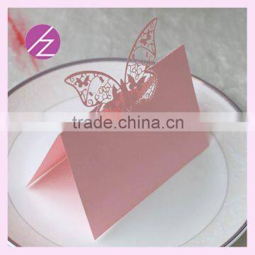 2016 hot sale pop table decoration laser cut place card ZK-8