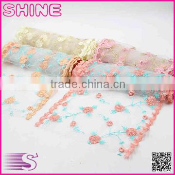 Customized fancy simple elegant noble customized pastoralism flowers DIY decoration lace roll