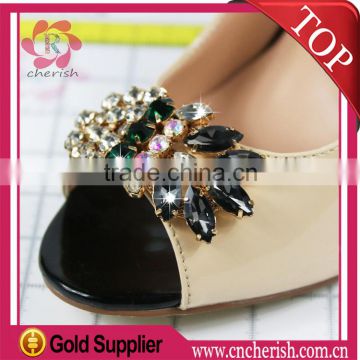 2015 hot sale crystal clips ornaments for ladies shoes