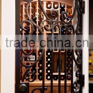 wrought iron wine closet doors