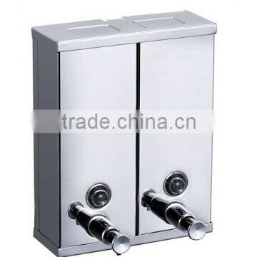 stainless steel double soap dispenser