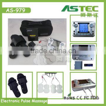 Dual Channel Electronic Therapy Foot Reflexology Pulse Massager photo-3