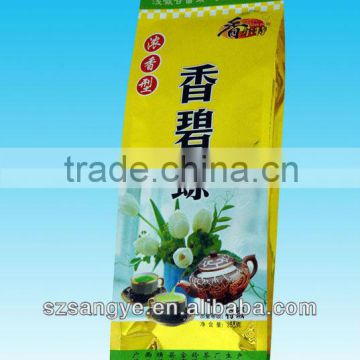 Custom printed plastic tea bags/side gusset aluminum foil bag