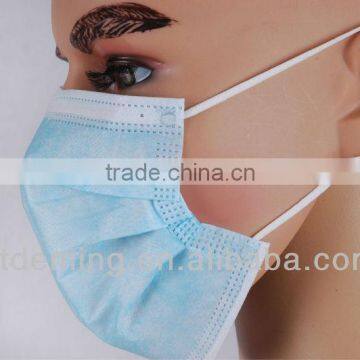 Disposable blue white green 3ply Face Mask 99% BFE