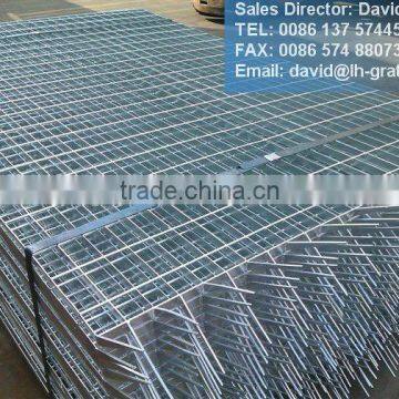 galvanized heavy duty security steel grating fence