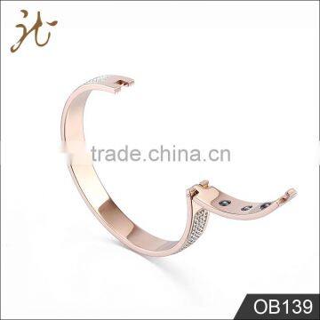 Fashion high quality silver color bracelet with diamond