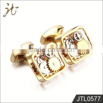 High End Custom Square Gear Cufflinks