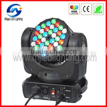 DMX512 36x3w RGBW LED moving head mini beam projector