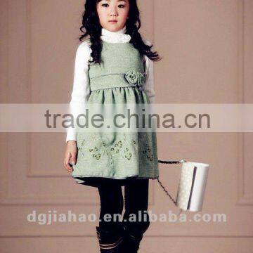 Fairy light green elegant child dress