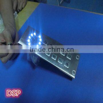 Customize 10 Keys Stainless Steel Metal Keypad With Light photo-2