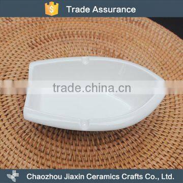 Exquisite Hotel Dinner White Ceramic Small Snacks Dish