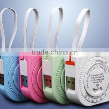 Tape measure data line USB data charge cable for Smart Phone USB Cable