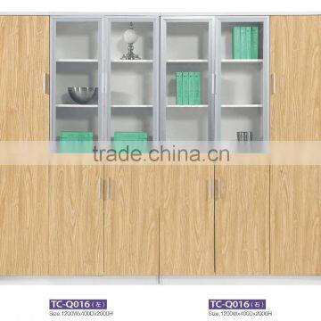 Glass door office hanging file cabinet