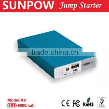 SUNPOW hot sell 2015 new products portable power bank jump start starter