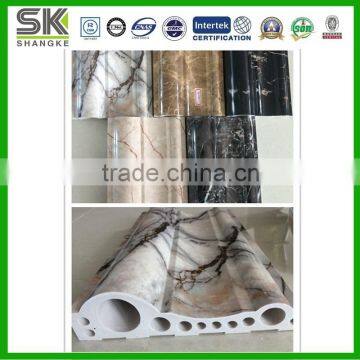 PVC artificial marble Profile Plastic Stone Decorative Moulding