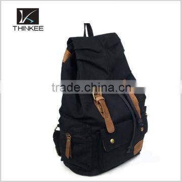 High Quality Popular Custom Leisure Cotton Canvas Wholesale Backpack photo-5