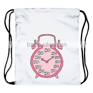 new design 3d printing gym sack drawstring bag