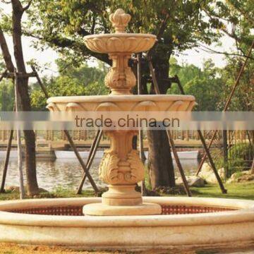 Yellow Marble Granite Water Fountains for sale