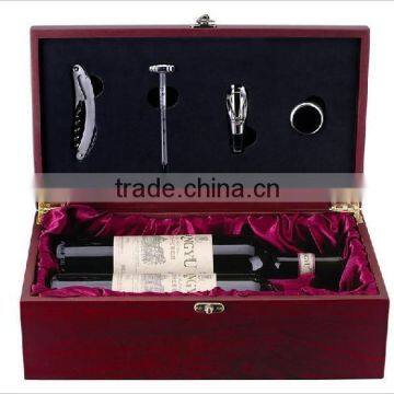 Red Wooden Wine Box for Sale