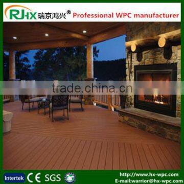 Solid composite decking board for indoor decoration in kitchen and living room flooring