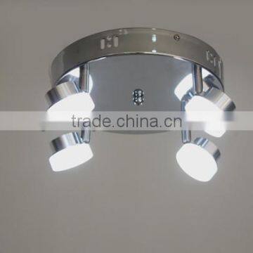 flexible ceiling spot light led chrome iron